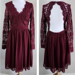 Lulus Awaken My Love Lace Dress Womens M Romantic Grad Whimsigoth Goth Fairygoth